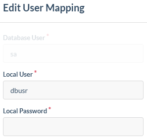 Change User Mapping