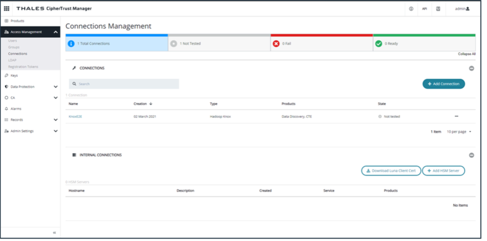 Hadoop Knox Connection