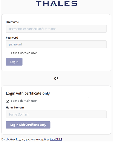 UI login