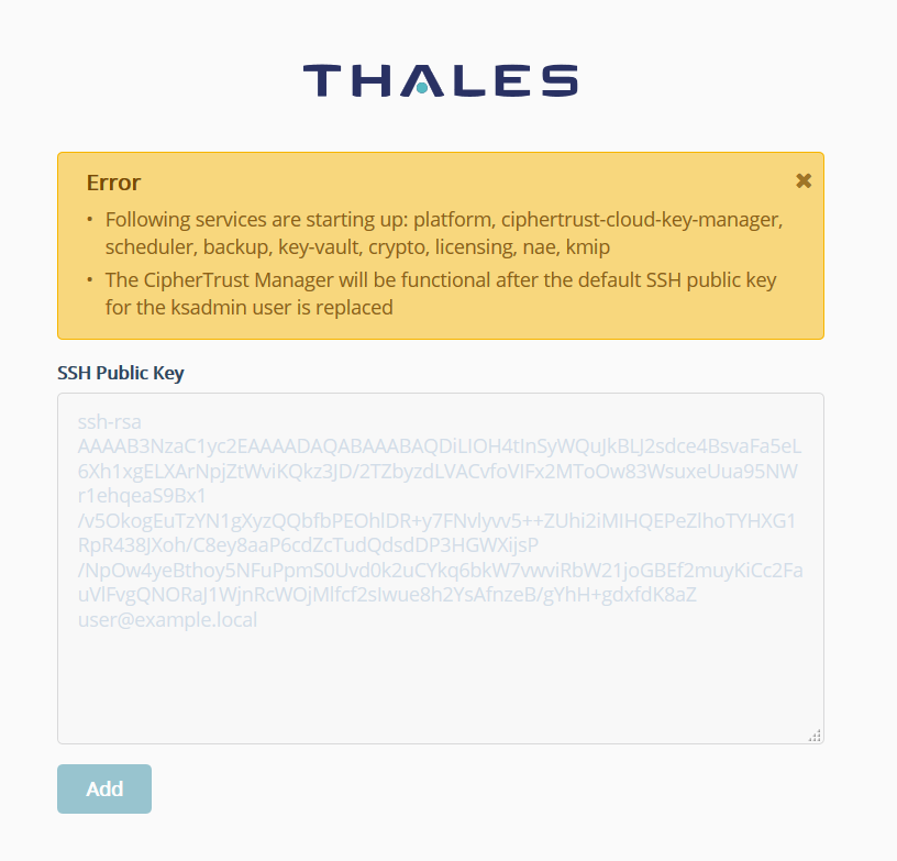 SSH Public Key