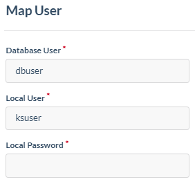 Map User - Oracle