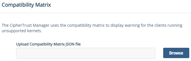 Compatibility Matrix