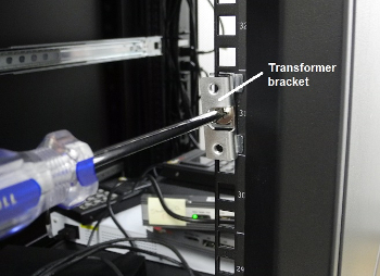 Fasten transformer bracket