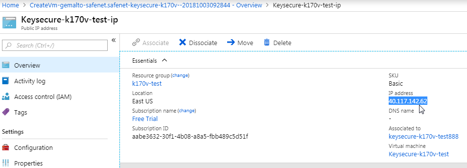 Resource IP address