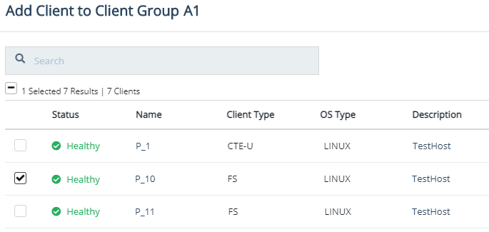 Add Client to Client Group