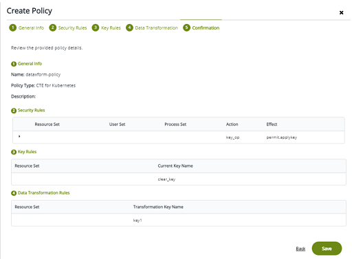 CTE for Kubernetes Policy with Data Transformation