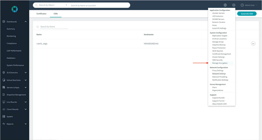 Manage Encryption