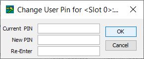 gCTAdmin Change User PIN