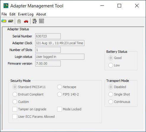 gCTAdmin Main Interface