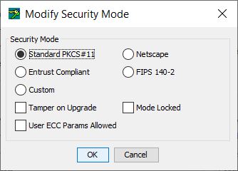 gCTAdmin Modify Security Policy