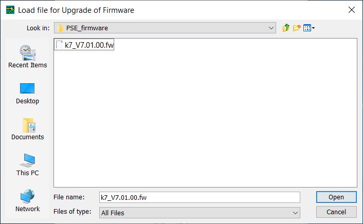 gCTAdmin Upgrade Firmware