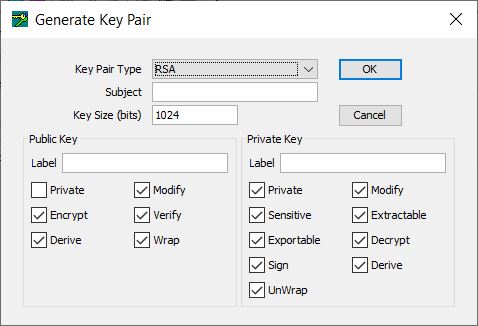 KMU Generating RSA Key Pair