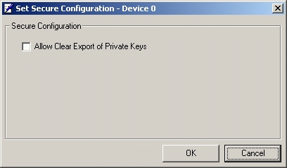 Enabling Private Key Clear Export
