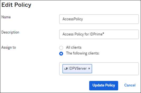 Edit Policy