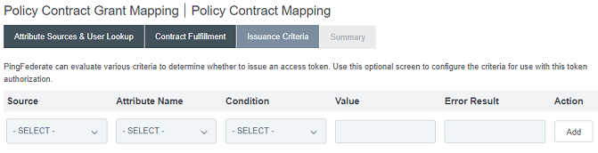 Issuance Criteria