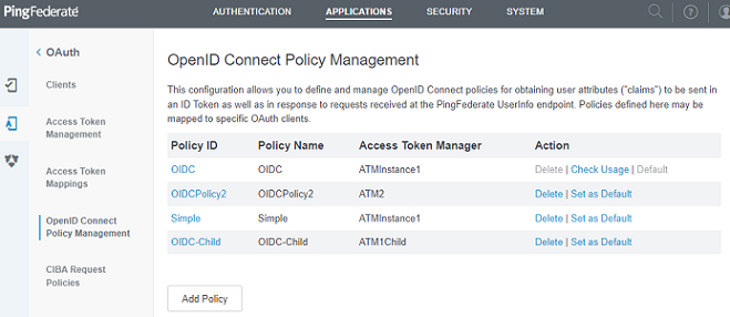 OIDC Policy