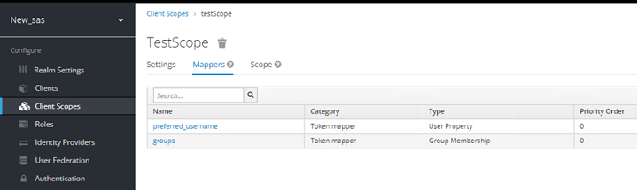 Clients Scope Mapper