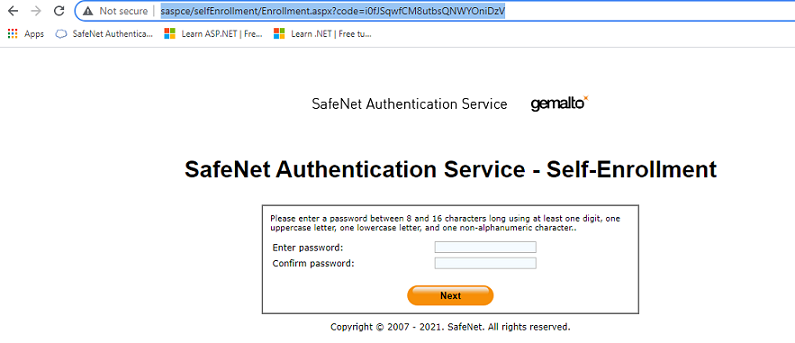 SAS Self Enrollment