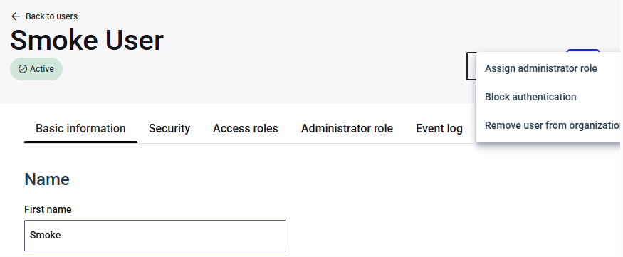 Assign administrator role