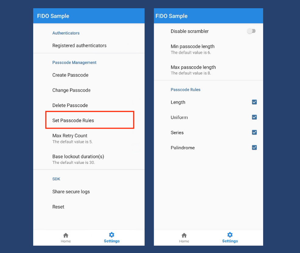 Configuring Security Policies