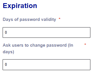 Password expiration