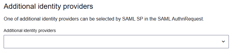 Additional identity providers