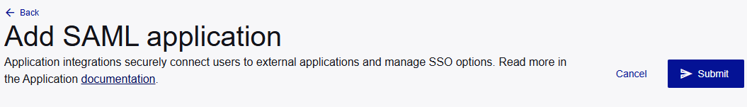 Save the application