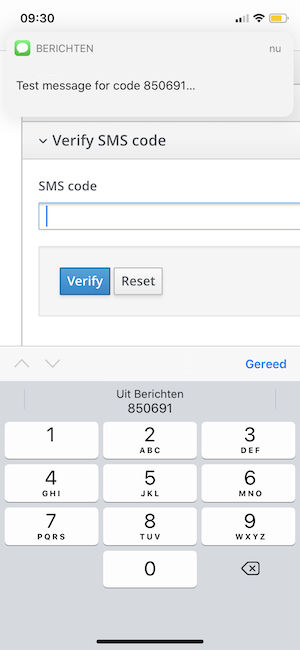 Autocomplete for SMS codes