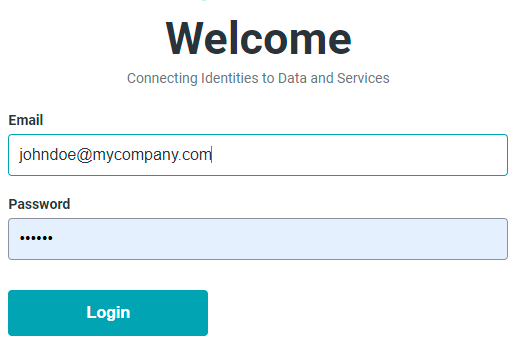 login page