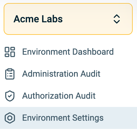 Environment settings