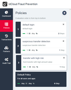 Policy Manager policies list