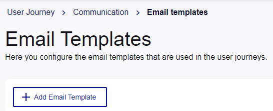 Add email template button