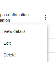 Email template menu