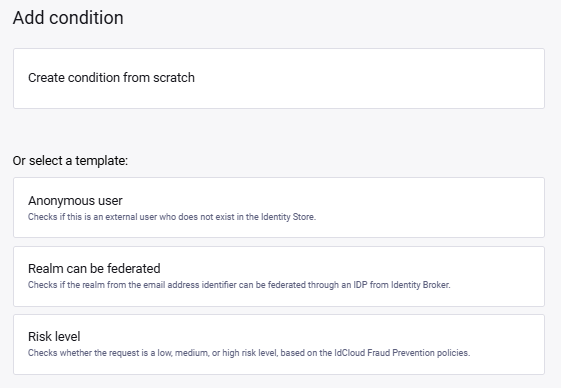 Add condition options