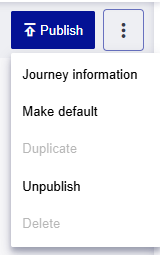 Journey menu