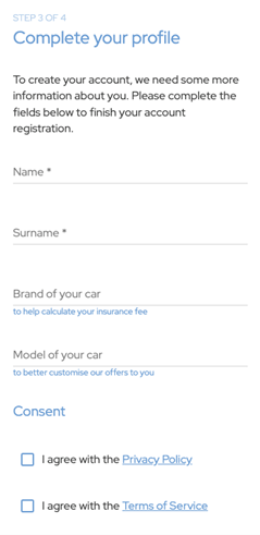 complete your profile