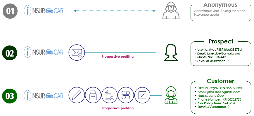 Progressive profiling data model