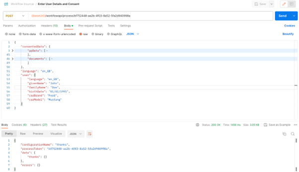 User details and consent