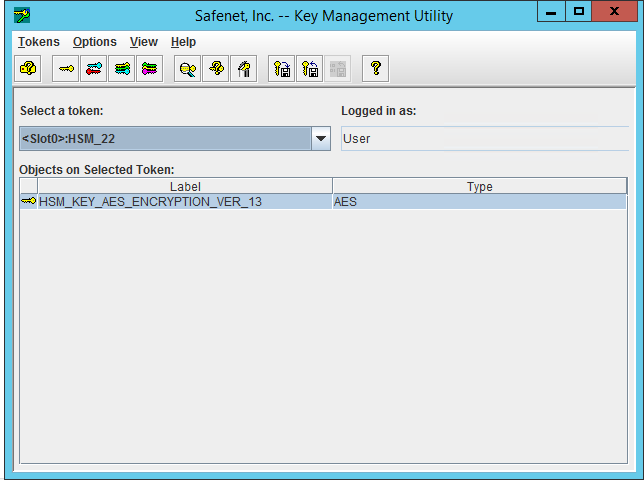 Displaying generated key Displaying generated key