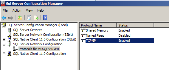 SQL Server Configuration Manager SQL Server Configuration Manager
