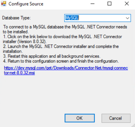 Configure Source Window