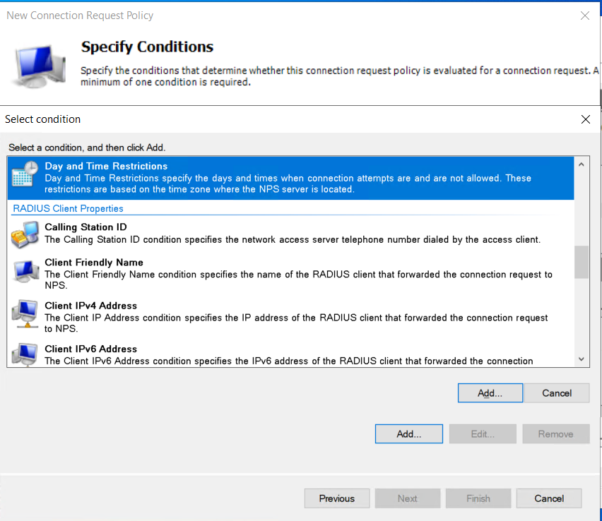 Select condition