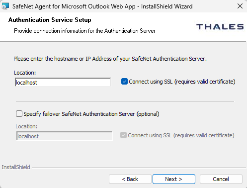 Authentication Service Setup Authentication Service Setup