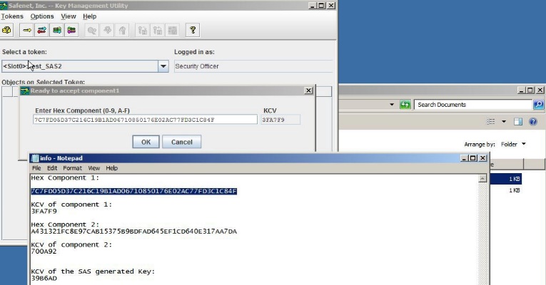 Enter compoenent values Ready to Accept Component Popup Window