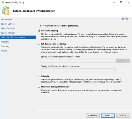 Data Synchronization Preferences Data Synchronization Preferences