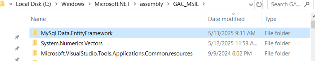 MySQL details MySQL