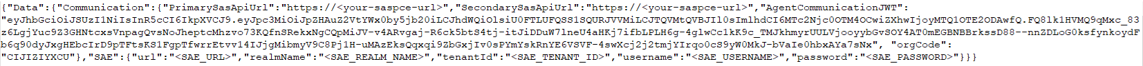 orgCode in the ADFSConfig.agent file