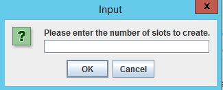 Input popup window