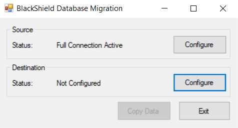 BlackShield DB Migration Window