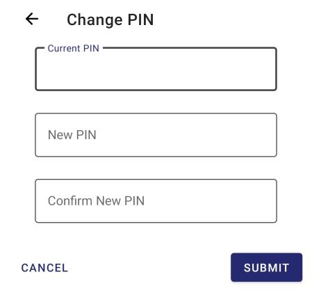 Confirm new PIN